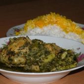 خورش ریواس و گوشت