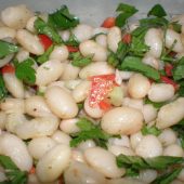 طرز تهیه سالاد لوبیا ایتالیایی اسان