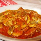 خوراک با قارچ