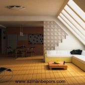 زیباسازی سقف خانه با کاغذ دیواری