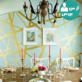تغییر دکوراسیون منزل با استفاده از رنگ آمیزی بر روی دیوار