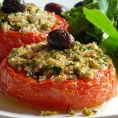 طرز تهیه گوجه شکم پر پرووانسی