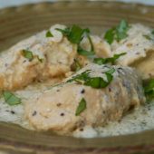 طرز تهیه مرغ با خامه