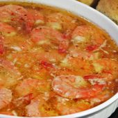 طرز تهیه میگو پخته شده با سس ایتالیایی