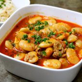 خوراک لپه و به تند