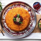 ته چین مرغ گل محمدی