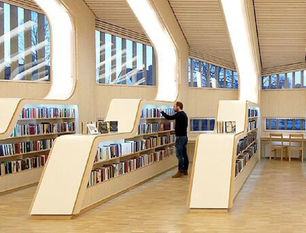 نور پردازی کتابخانه عمومی