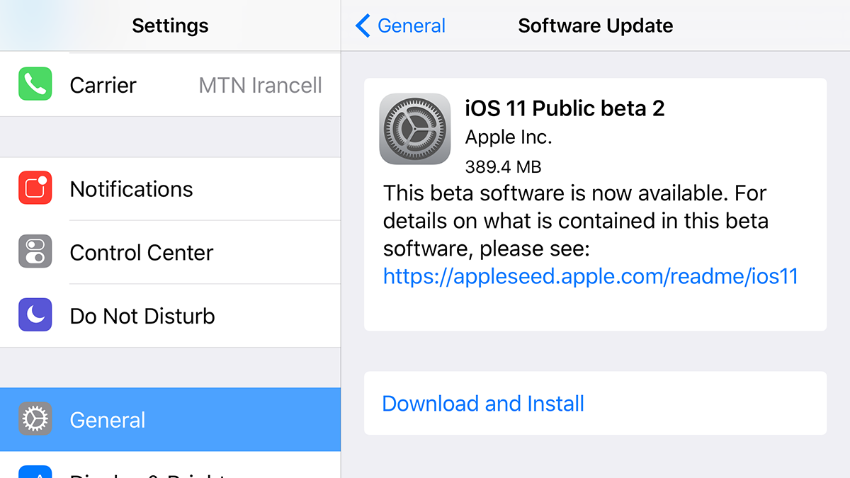 دومین نسخه ی آزمایشی عمومی iOS 11 منتشر شد