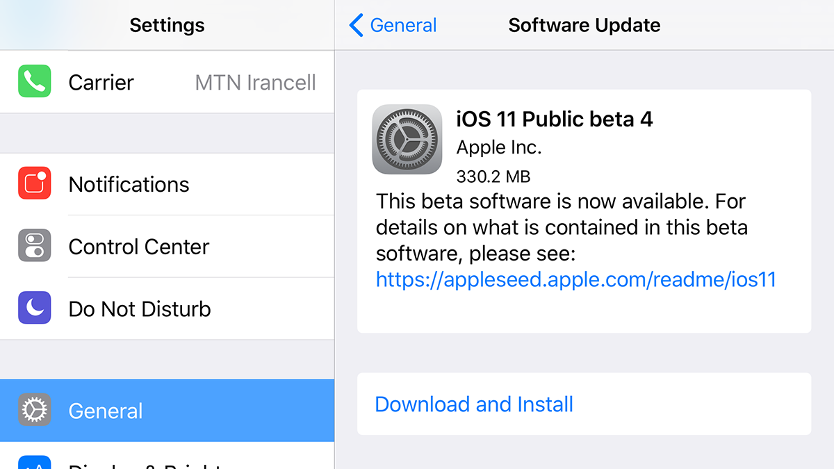 انتشار چهارمین نسخه بتای عمومی iOS 11